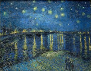 Nuit étoilée sur le Rhône - Starry night over the Rhône