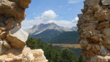 plateau de Bure vu depuis le chateau médiéval